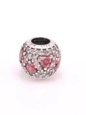 Elegant Silver and Pink Charm Bead